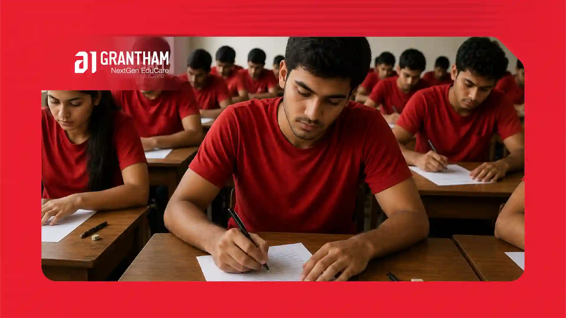 Student carefully analysing a higher-order thinking question, underlining key details